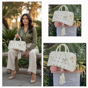 Marc Jacobs Pale Yellow Leather‎ Bridgette Satchel Bag